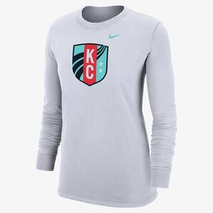 Kansas City Current Women&#039;s Nike Soccer Long-Sleeve T-Shirt W121036339-KCC