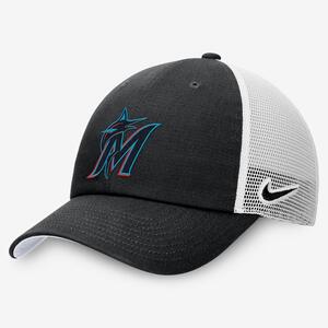Miami Marlins Heritage86 Men&#039;s Nike MLB Trucker Adjustable Hat NK1807V8MQM-KZ3