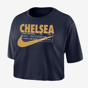 Chelsea FC Women&#039;s Nike Dri-FIT Soccer Cropped T-Shirt W118406815-CFC