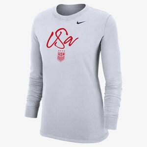 USWNT Women&#039;s Nike Soccer Long-Sleeve T-Shirt W121036222-USW