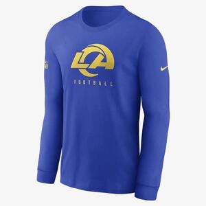 Nike Dri-FIT Sideline Team (NFL Los Angeles Rams) Men&#039;s Long-Sleeve T-Shirt 00LX4NP95-0BI