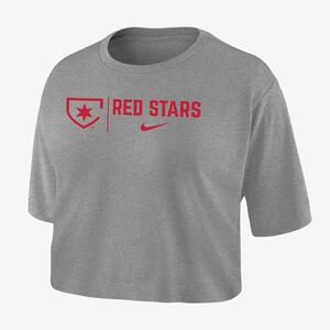 Chicago Red Stars Women&#039;s Nike Dri-FIT Soccer Cropped T-Shirt W118406403-CHI