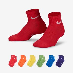 Nike Dri-FIT Little Kids&#039; Ankle Socks (6 Pairs) RN0018-E69