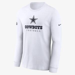 Nike Dri-FIT Sideline Team (NFL Dallas Cowboys) Men&#039;s Long-Sleeve T-Shirt 00LX10A7RD-0BI