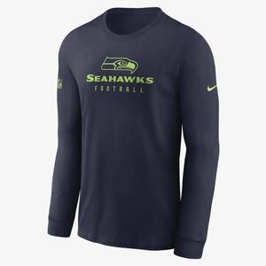 Nike Dri-FIT Sideline Team (NFL Seattle Seahawks) Men&#039;s Long-Sleeve T-Shirt 00LX41S78-0BI