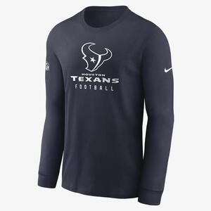Nike Dri-FIT Sideline Team (NFL Houston Texans) Men&#039;s Long-Sleeve T-Shirt 00LX41L8V-0BI