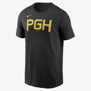 Nike City Connect Wordmark (MLB Pittsburgh Pirates) Men&#039;s T-Shirt N19900APTB-0A3