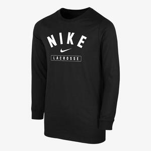 Nike Lacrosse Big Kids&#039; (Boys&#039;) Long-Sleeve T-Shirt B12461P390-BLK
