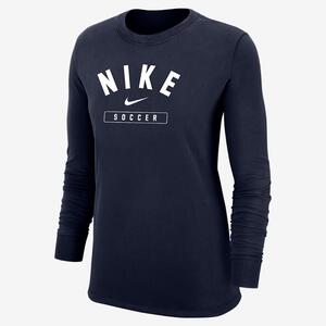 Nike Swoosh Women&#039;s Soccer Long-Sleeve T-Shirt W12103P385-NVY