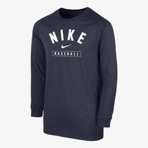 Nike Baseball Big Kids&#039; (Boys&#039;) Long-Sleeve T-Shirt B12461P387-NVY