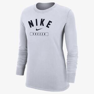 Nike Swoosh Women&#039;s Soccer Long-Sleeve T-Shirt W12103P385-WHT