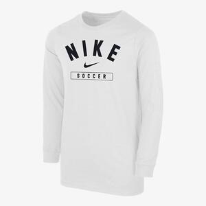 Nike Swoosh Big Kids&#039; (Boys&#039;) Soccer Long-Sleeve T-Shirt B12461P389-WHT