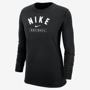Nike Softball Women&#039;s Long-Sleeve T-Shirt W12103P384-BLK