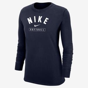 Nike Softball Women&#039;s Long-Sleeve T-Shirt W12103P384-NVY