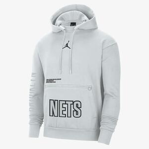 Brooklyn Nets Courtside Statement Edition Men&#039;s Jordan NBA Fleece Pullover Hoodie DR6997-043
