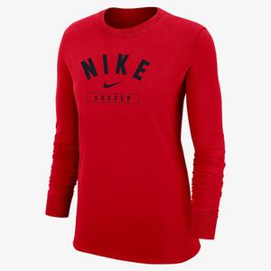 Nike Swoosh Women&#039;s Soccer Long-Sleeve T-Shirt W12103P385-RED