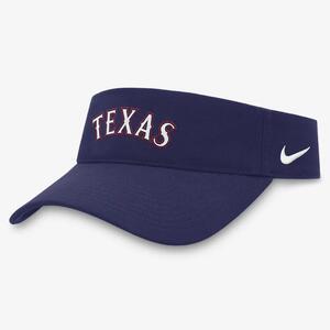 Texas Rangers Wordmark Men&#039;s Nike Dri-FIT MLB Visor NK204EUTER-1ZA