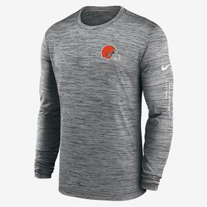 Cleveland Browns Velocity Men&#039;s Nike Dri-FIT NFL Long-Sleeve T-Shirt 00OE06F93-07K