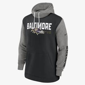 Baltimore Ravens Color Block Men&#039;s Nike NFL Pullover Hoodie NKZA048L8G-05L