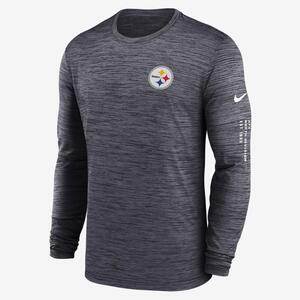 Pittsburgh Steelers Velocity Men&#039;s Nike Dri-FIT NFL Long-Sleeve T-Shirt 00OE00A7L-07K