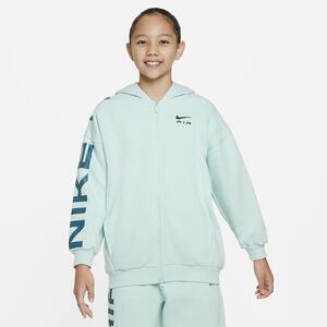Nike Air Club Fleece Big Kids&#039; (Girls&#039;) Oversized Full-Zip Hoodie FD2960-346