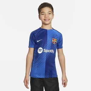 FC Barcelona Academy Pro Home/Away Big Kids&#039; Nike Dri-FIT Pre-Match Soccer Top DX3628-464