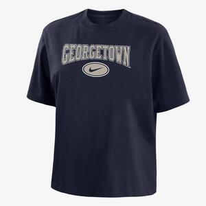 Georgetown Women&#039;s Nike College Boxy T-Shirt W11122P750-GTN