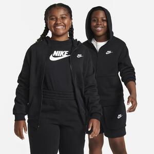 Nike Sportswear Club Fleece Big Kids&#039; Full-Zip Hoodie (Extended Size) FD3005-010