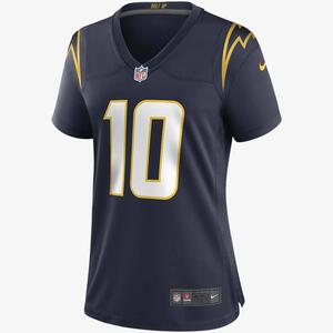 NFL Los Angeles Chargers (Justin Herbert) Women&#039;s Game Football Jersey 67NWLCGA97F-2KP