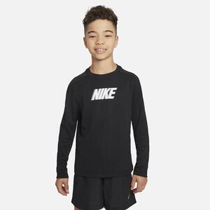 Nike Dri-FIT Multi+ Big Kids&#039; (Boys&#039;) Long-Sleeve Top FD3925-010
