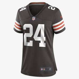 NFL Cleveland Browns (Nick Chubb) Women&#039;s Game Football Jersey 67NWCLGH93F-2NH