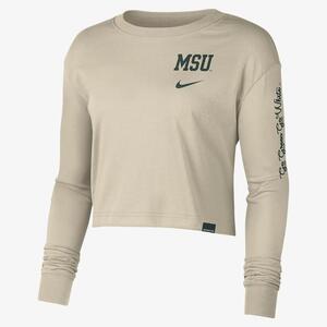 Michigan State Women&#039;s Nike College Crew-Neck Long-Sleeve T-Shirt FJ9988-206