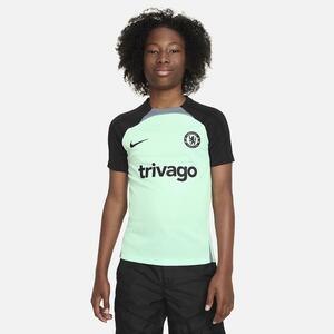 Chelsea FC Strike Third Big Kids&#039; Nike Dri-FIT Soccer Short-Sleeve Knit Top DZ0828-354