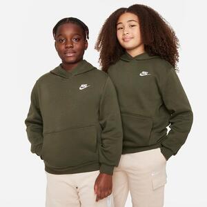 Nike Sportswear Club Fleece Big Kids&#039; Pullover Hoodie (Extended Size) FD3001-325