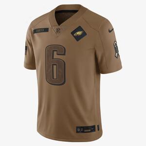 DeVonta Smith Philadelphia Eagles Salute to Service Men&#039;s Nike Dri-FIT NFL Limited Jersey 01AV2EAF3R-N40