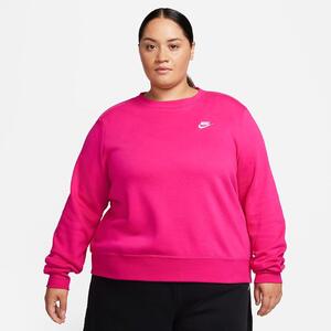 Nike Sportswear Club Fleece Women&#039;s Crew-Neck Sweatshirt (Plus Size) DV5087-615
