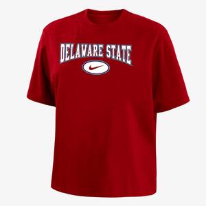 Delaware State Women&#039;s Nike College Boxy T-Shirt W11122P750H-DEL