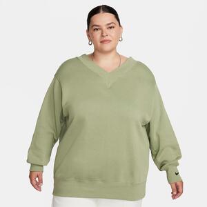 Nike Sportswear Phoenix Fleece Women&#039;s Oversized V-Neck Sweatshirt (Plus Size) FB8319-386