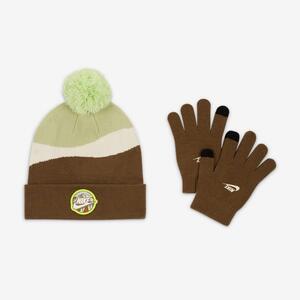 Nike Snow Day Beanie and Gloves Set Big Kids 2-Piece Hat Set 9A3062-E6F