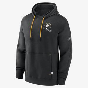 Pittsburgh Steelers Layered Logo Statement Men&#039;s Nike NFL Pullover Hoodie NKGY057Y7LV-99H
