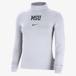 Michigan State Essential Women&#039;s Nike College Long-Sleeve Mock Top FD7335-100