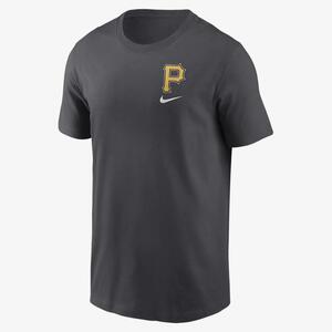 Pittsburgh Pirates Logo Sketch Bar Men&#039;s Nike MLB T-Shirt N19906FPTB-KDG
