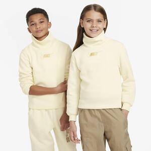Nike Sportswear Club Fleece Big Kids&#039; (Girls&#039;) Long-Sleeve Funnel-Neck Top FJ6160-113