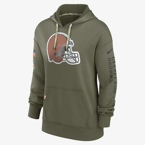 Nike Dri-FIT Salute to Service Logo (NFL Cleveland Browns) Women&#039;s Pullover Hoodie NST42DHA28-8UV