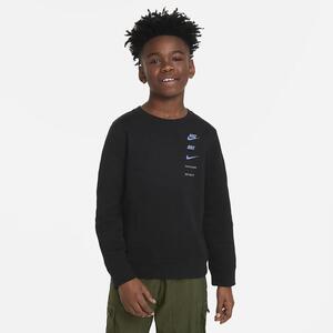 Nike Sportswear Standard Issue Big Kids&#039; (Boys&#039;) Crew-Neck Fleece Sweatshirt FN7711-010