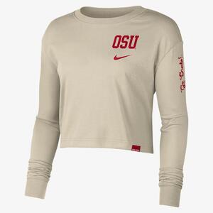 Ohio State Women&#039;s Nike College Crew-Neck Long-Sleeve T-Shirt FJ9993-206