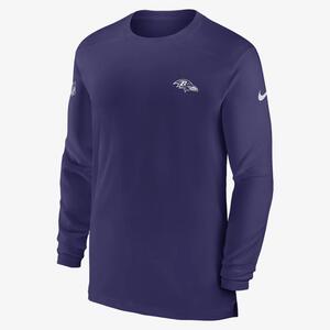 Nike Dri-FIT Sideline Coach (NFL Baltimore Ravens) Men&#039;s Long-Sleeve Top 00M252M8G-0BK