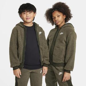 Nike Sportswear Club Fleece Big Kids&#039; Full-Zip Winterized Hoodie FJ6019-325