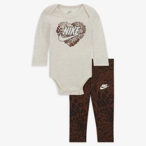 Nike Animal Print Bodysuit and Leggings Set Baby 2-Piece Set 06L384-X2O
