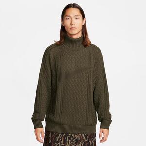 Nike Life Men&#039;s Cable Knit Turtleneck Sweater FB7770-325